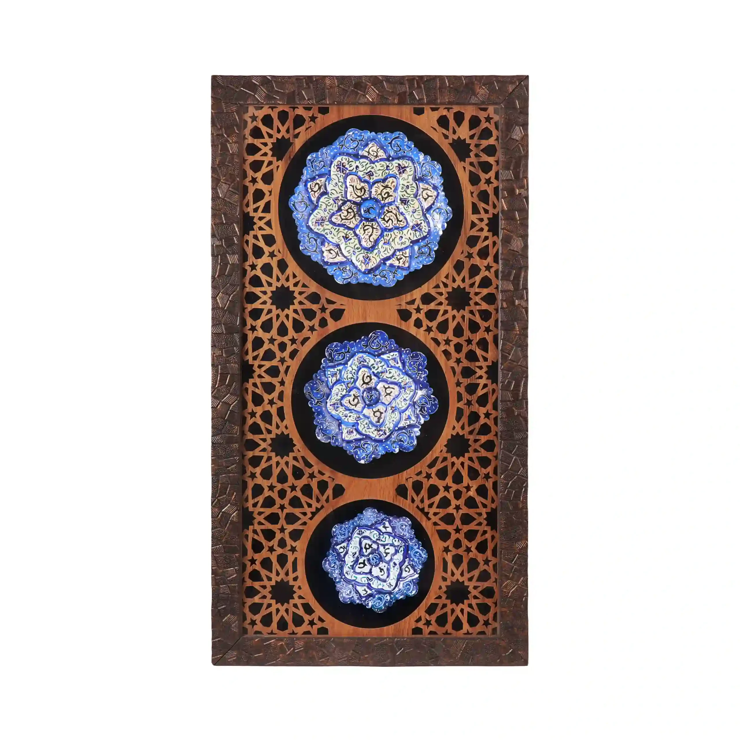 Minakari Plate — 23 × 43 cm