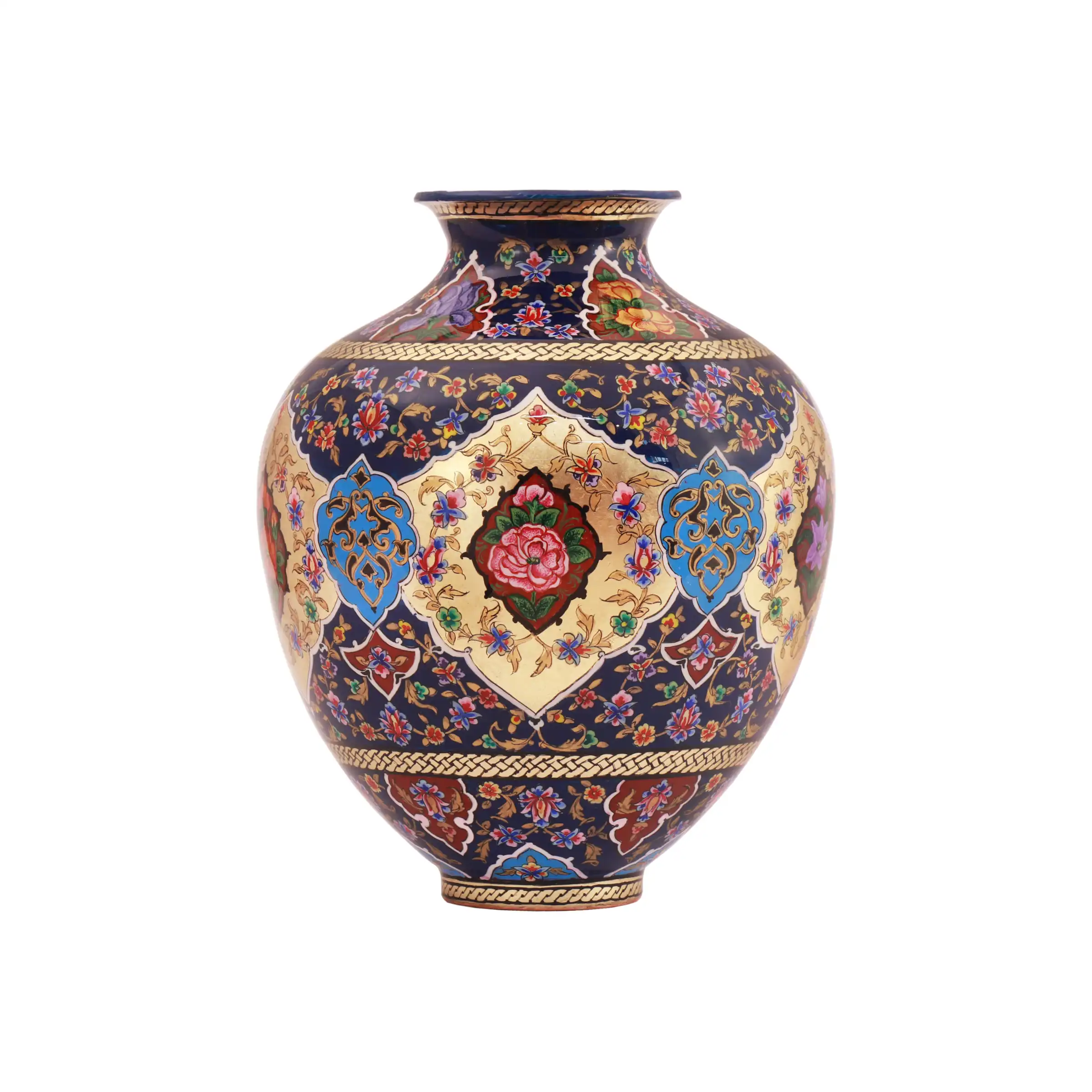 Copper Painting Vase