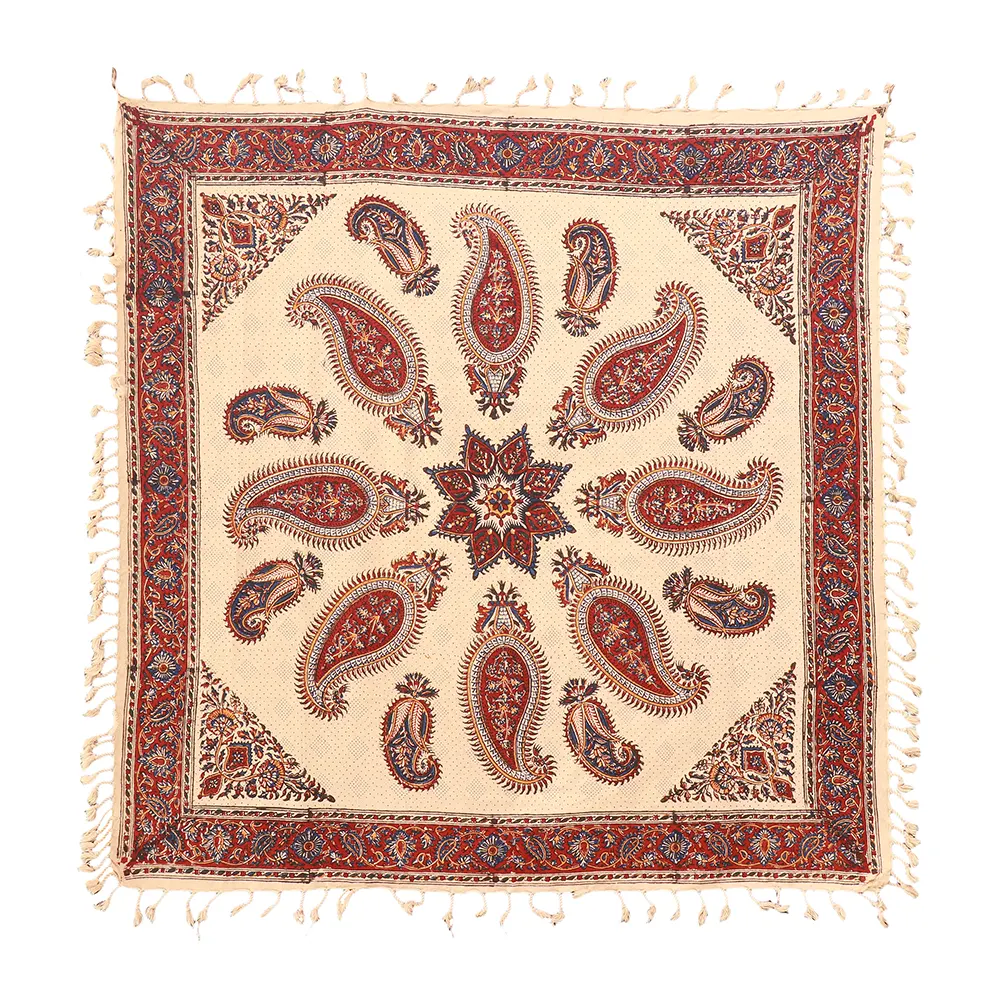 Qalamkar Qalamkar Tablecloth — 100 × 100 cm