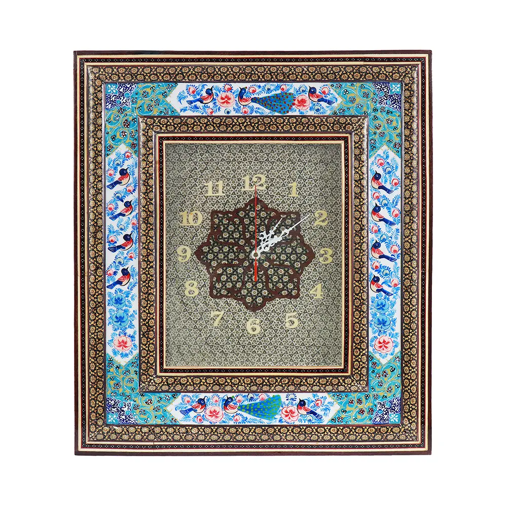 Khatam Clock — 24 × 30 cm · 2210