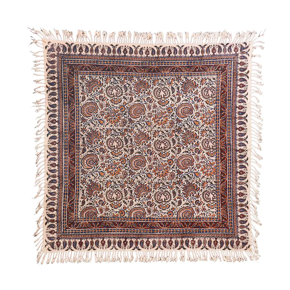 Qalamkar Qalamkar Tablecloth — 80 × 80 cm