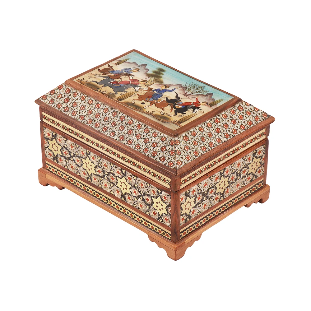 Khatam Jewelry Box — 11 × 16 cm · 6423