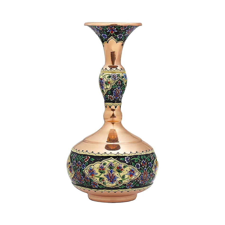 Copper Painting Vase