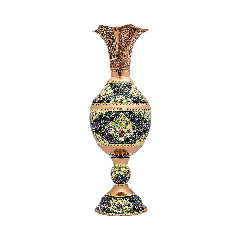 Copper Painting Decorative Vase