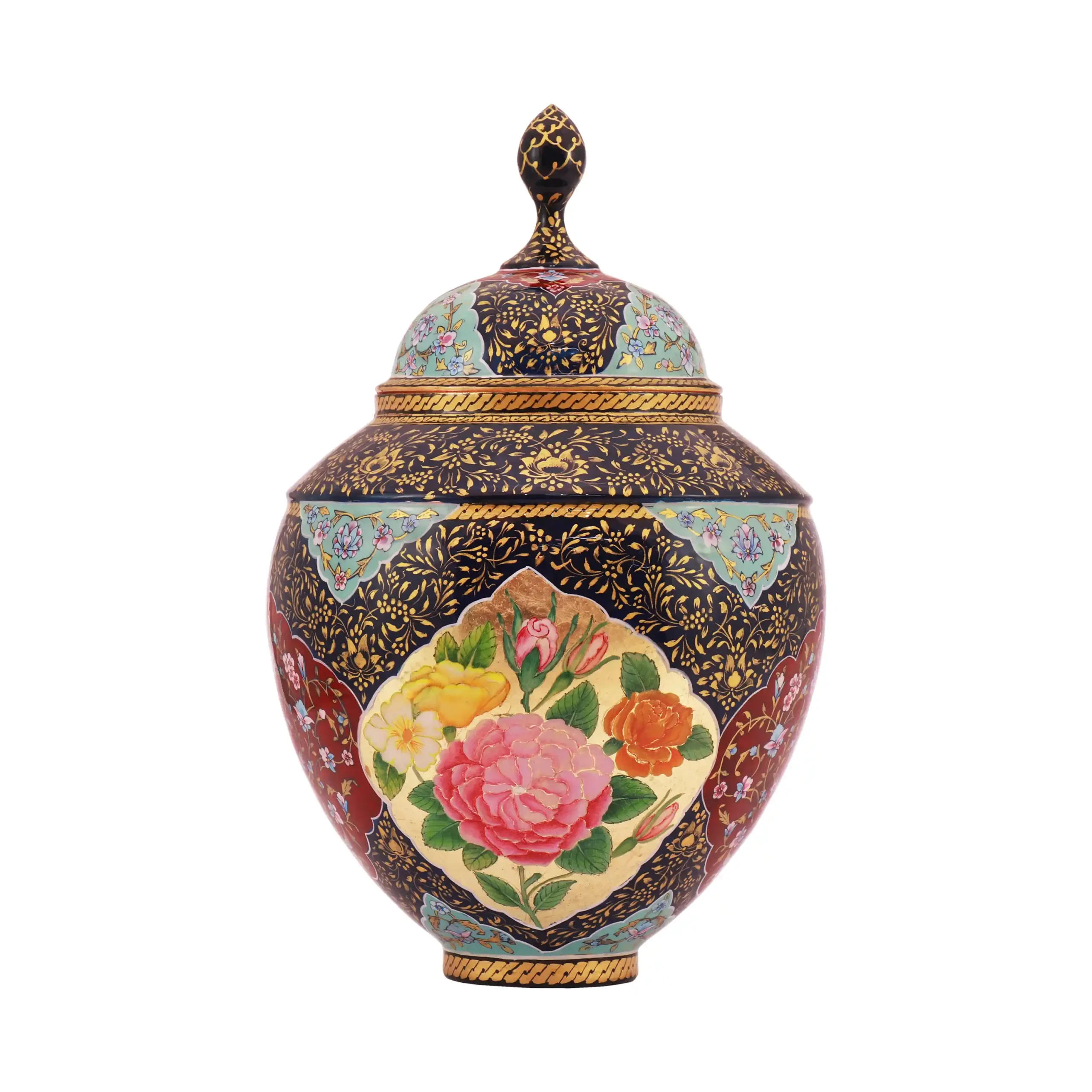 Copper Painting Sugar Bowl