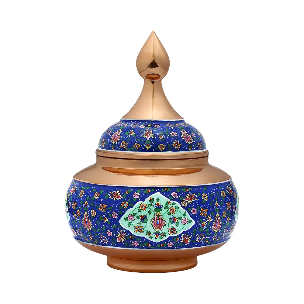 Copper Painting Sugar Bowl