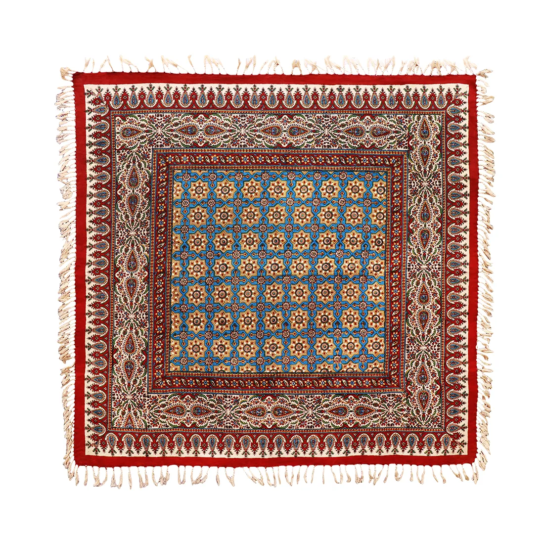 Qalamkar Qalamkar Tablecloth — 100 × 100 cm