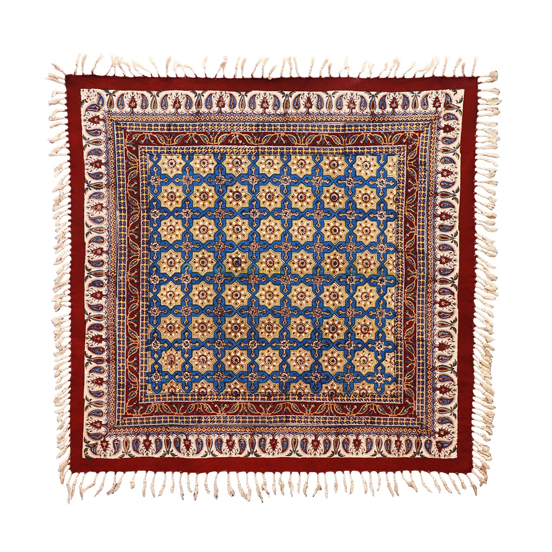 Qalamkar Qalamkar Tablecloth — 80 × 80 cm