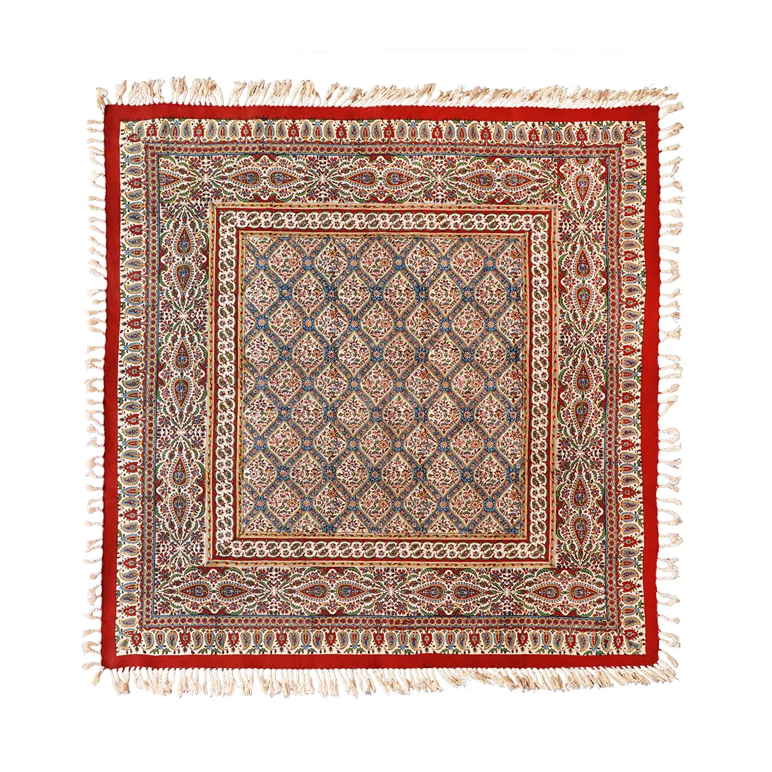 Qalamkar Qalamkar Tablecloth — 100 × 100 cm