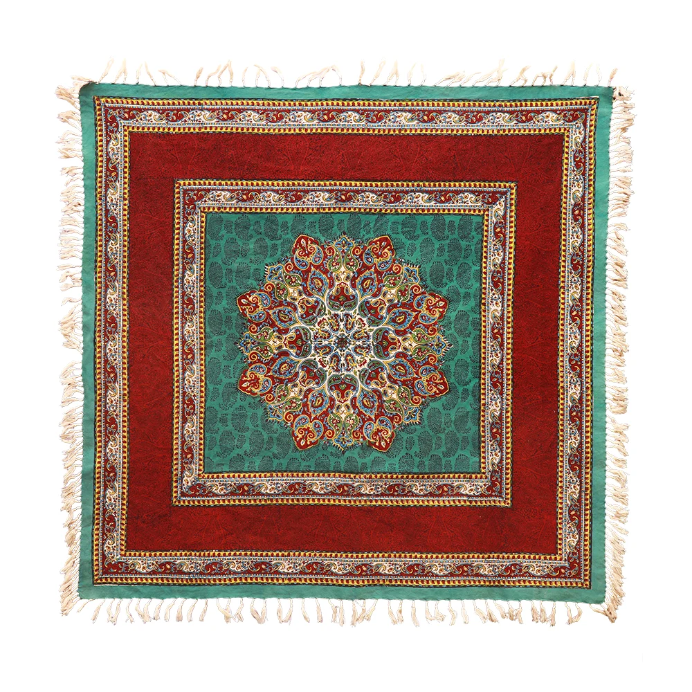 Qalamkar Qalamkar Tablecloth — 100 × 100 cm