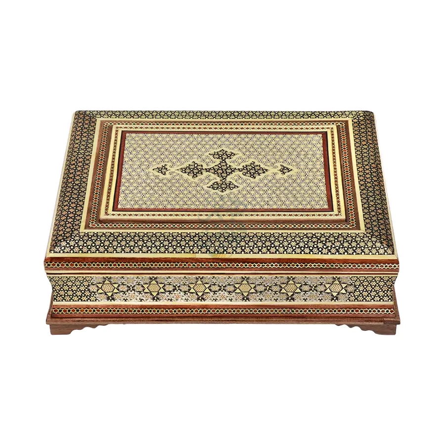 Khatam Serving Box — 32 × 24 cm · 1019