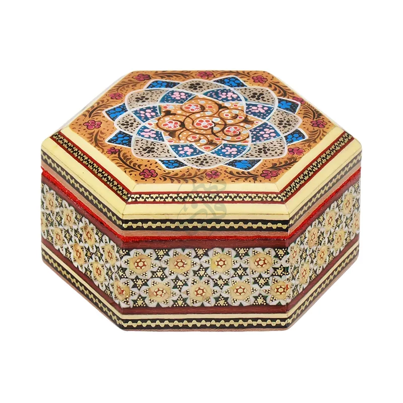 Khatam Jewelry Box — 11 × 13 cm · 3114