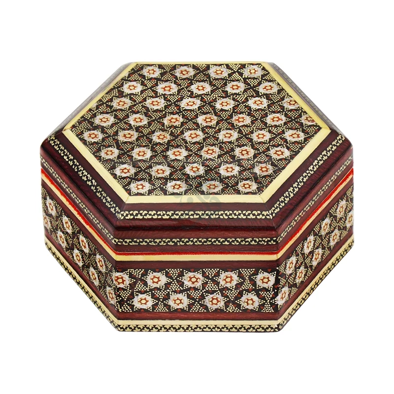 Khatam Jewelry Box — 11 × 13 cm · 0014