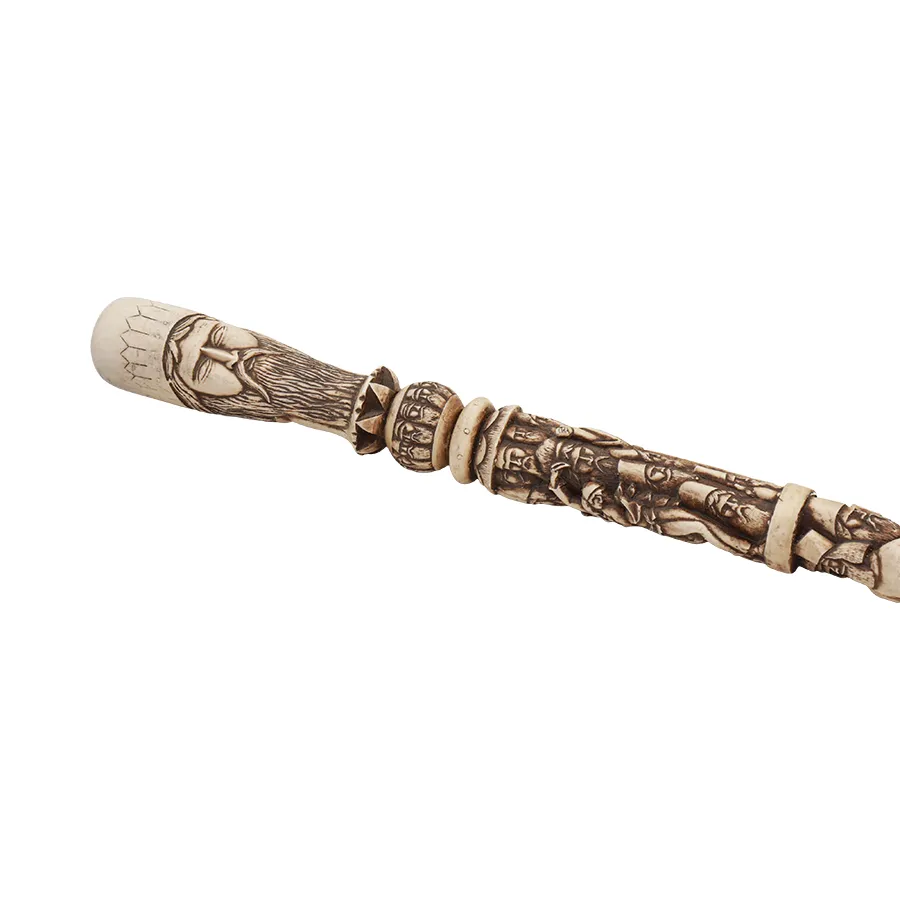 Woodcarving & Inlay Walking Cane