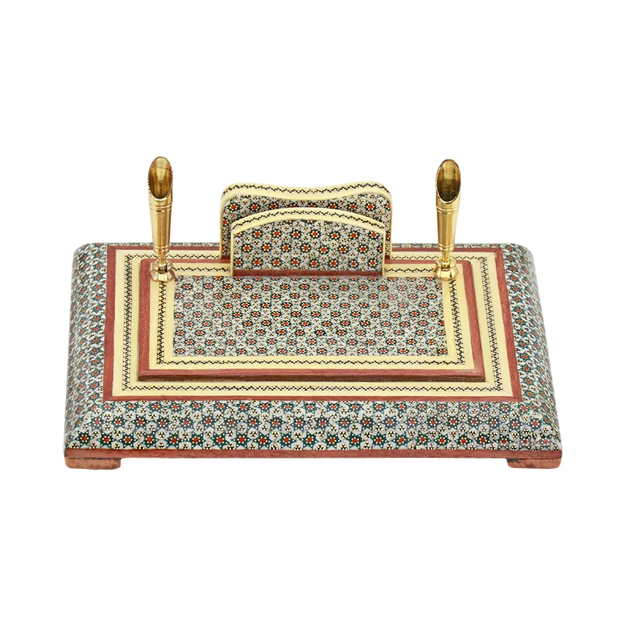 Khatam Pen Holder — 20 × 15 cm · 0023