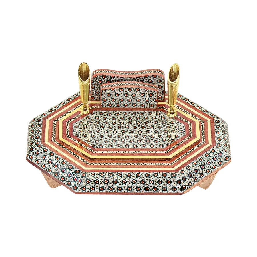 Khatam Pen Holder — 20 × 15 cm · 0023
