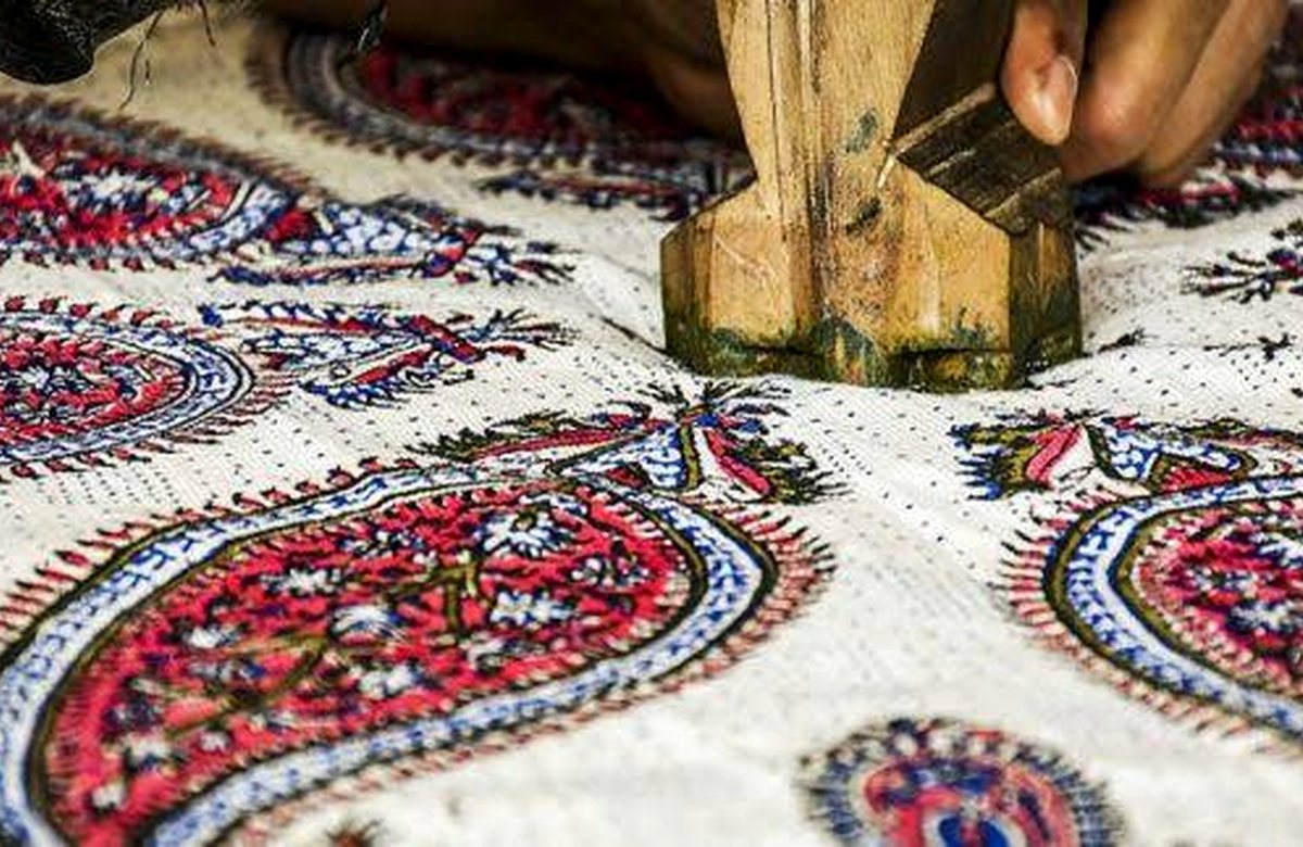 Editorial illustration for How to Care for Qalamkar Textiles