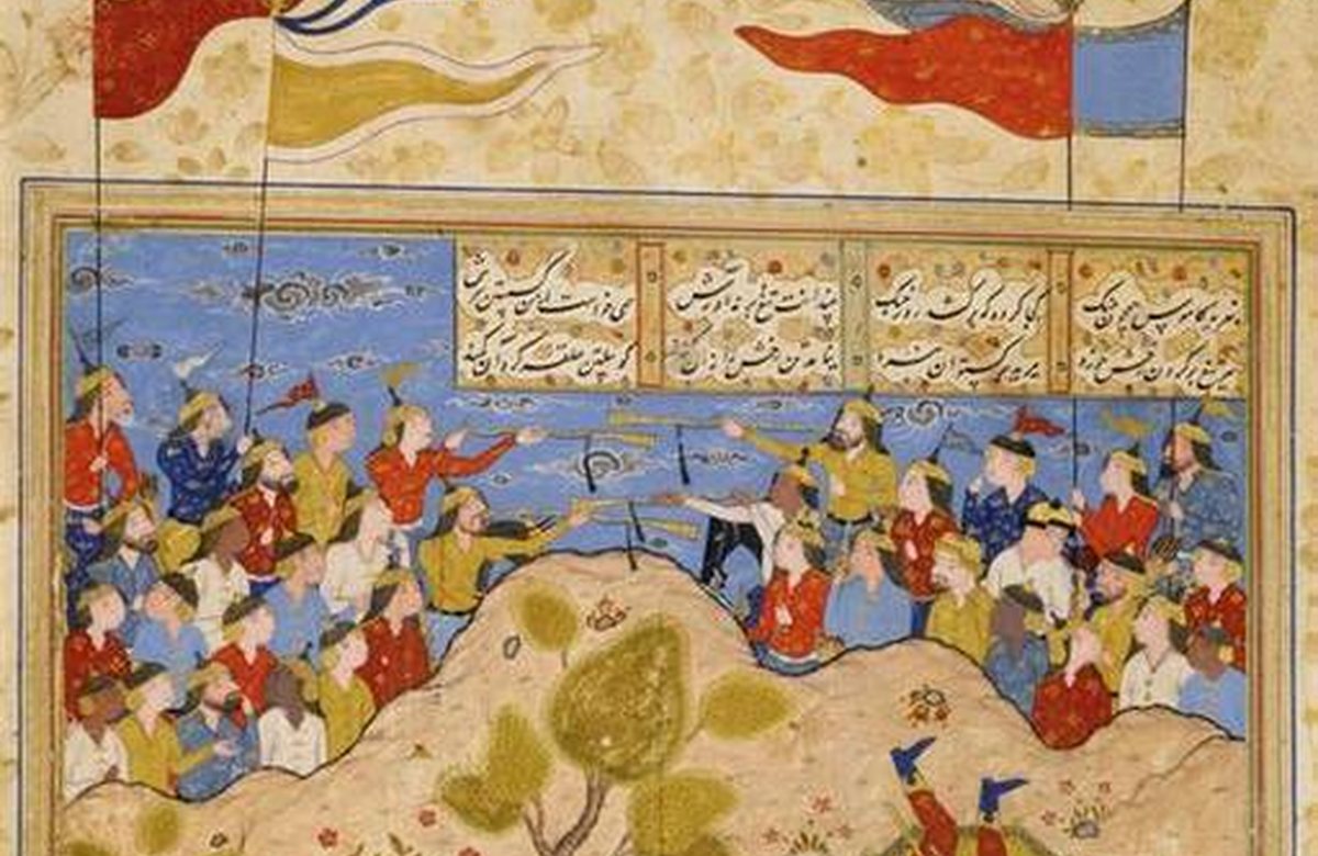 Editorial illustration for Gol-o-Morgh: Flowers and Birds in Persian Art